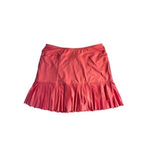 Jofit Activewear Pleated Skort Size L Pink Golf Tennis Pickleball Pockets